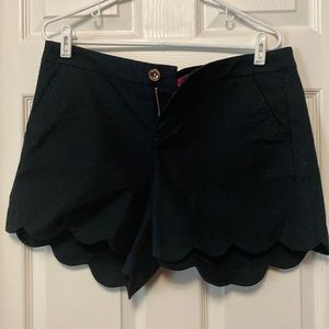 Lilly Pulitzer Black Shorts size 14 NWT